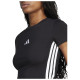 Adidas Γυναικεία κοντομάνικη μπλούζα Essentials 3-Stripes Slim Baby Tee